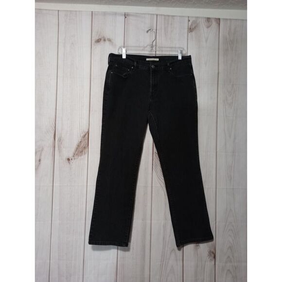 Levi's Jeans Ladies 14‎ Black 505 Straight - Picture 1 of 8